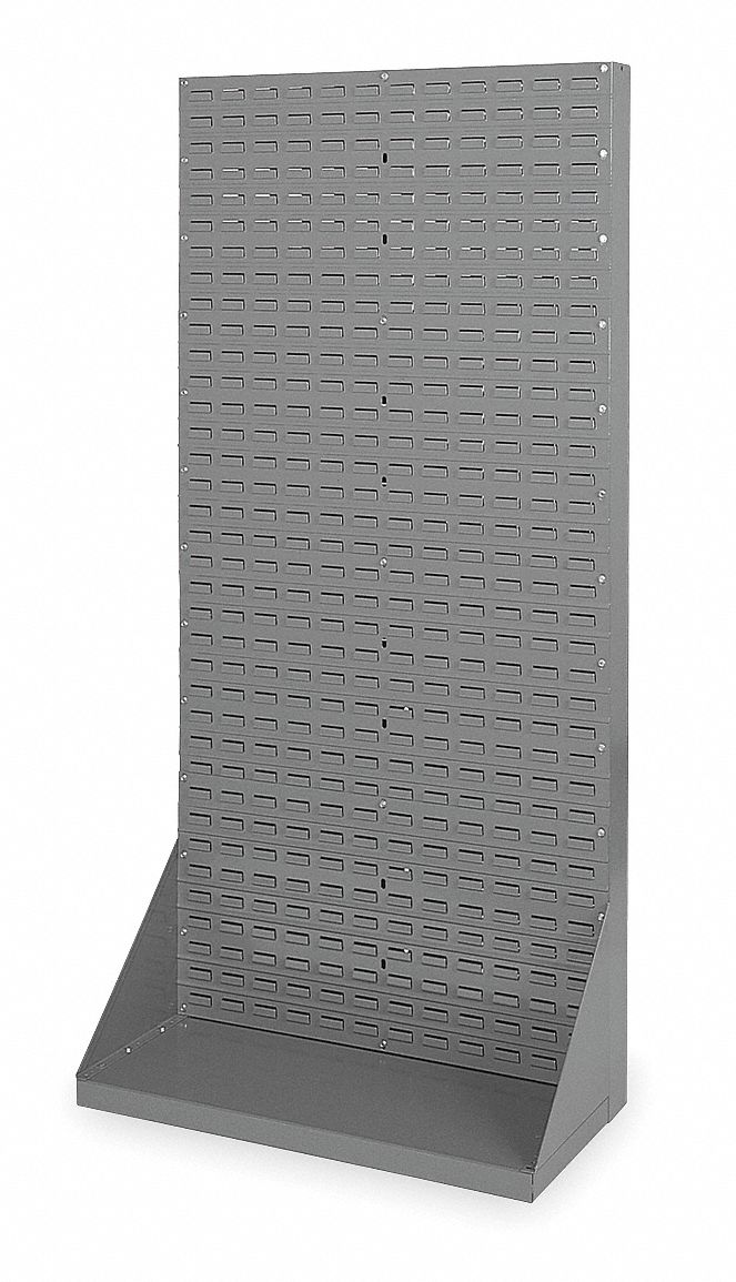 Louvered Floor Rack,35-3/4x17x75-1/8 In