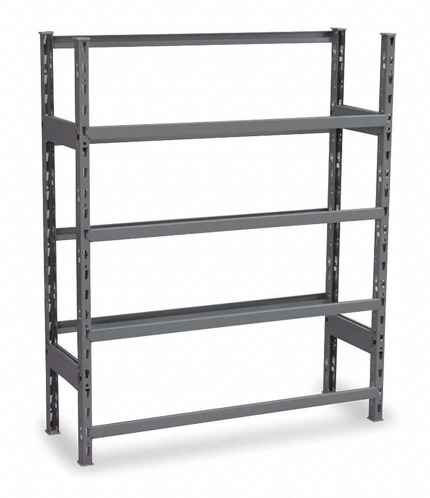 Bin Rack,H 35 In,W 11 1/2 In,L42 In,Gray - Grainger