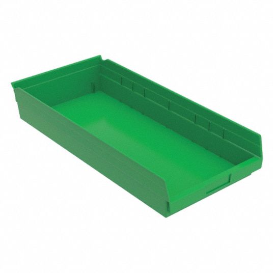 AKROMILS, 23 5/8 in Overall Lg, 11 1/8 in x 4 in, Shelf Bin 1UMU1