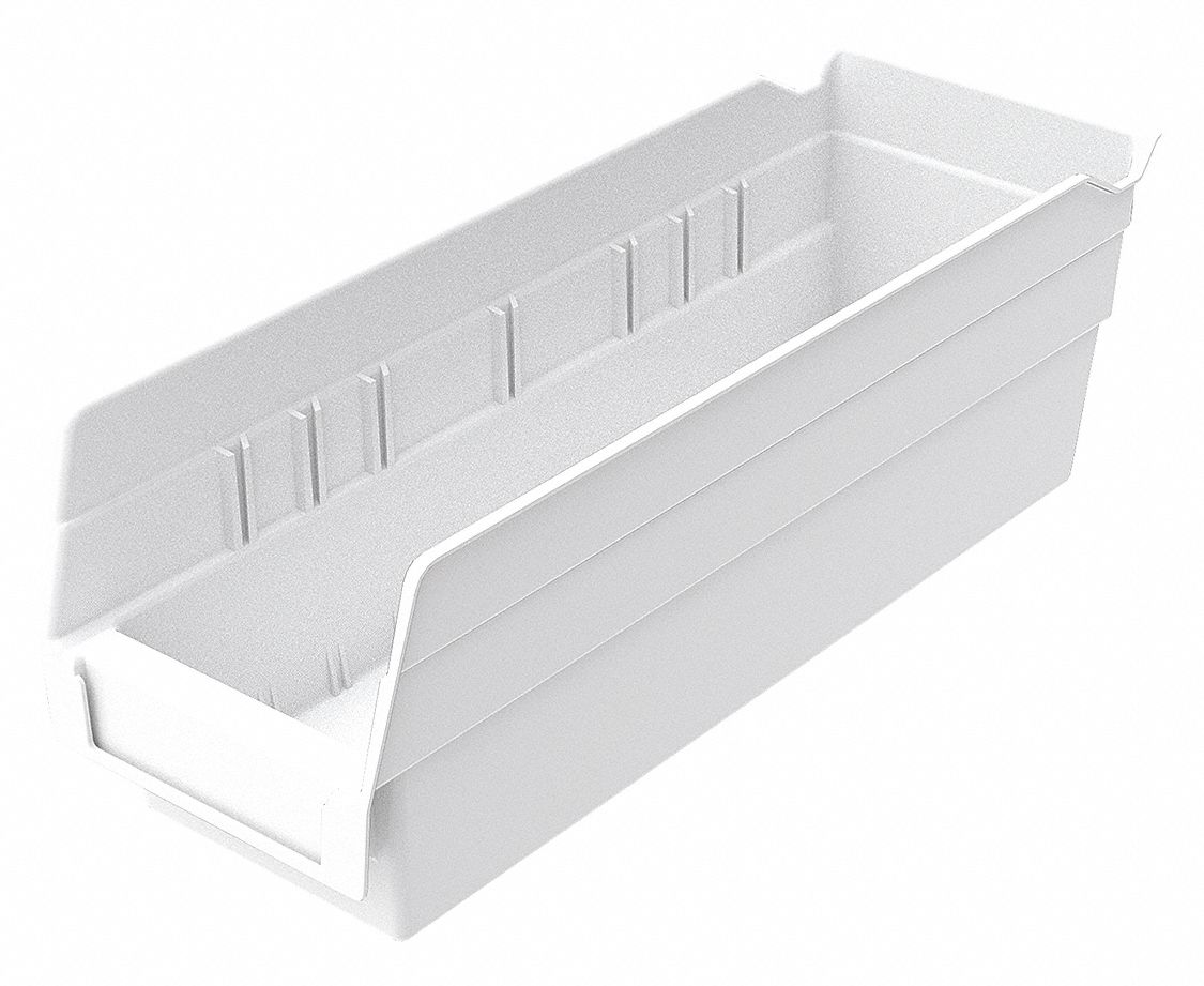 AKRO-MILS, 11 5/8 in Overall Lg, 4 1/8 in x 4 in, Shelf Bin -  5W840