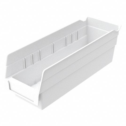 AKRO-MILS, 11 5/8 in Overall Lg, 4 1/8 in x 4 in, Shelf Bin -  5W840