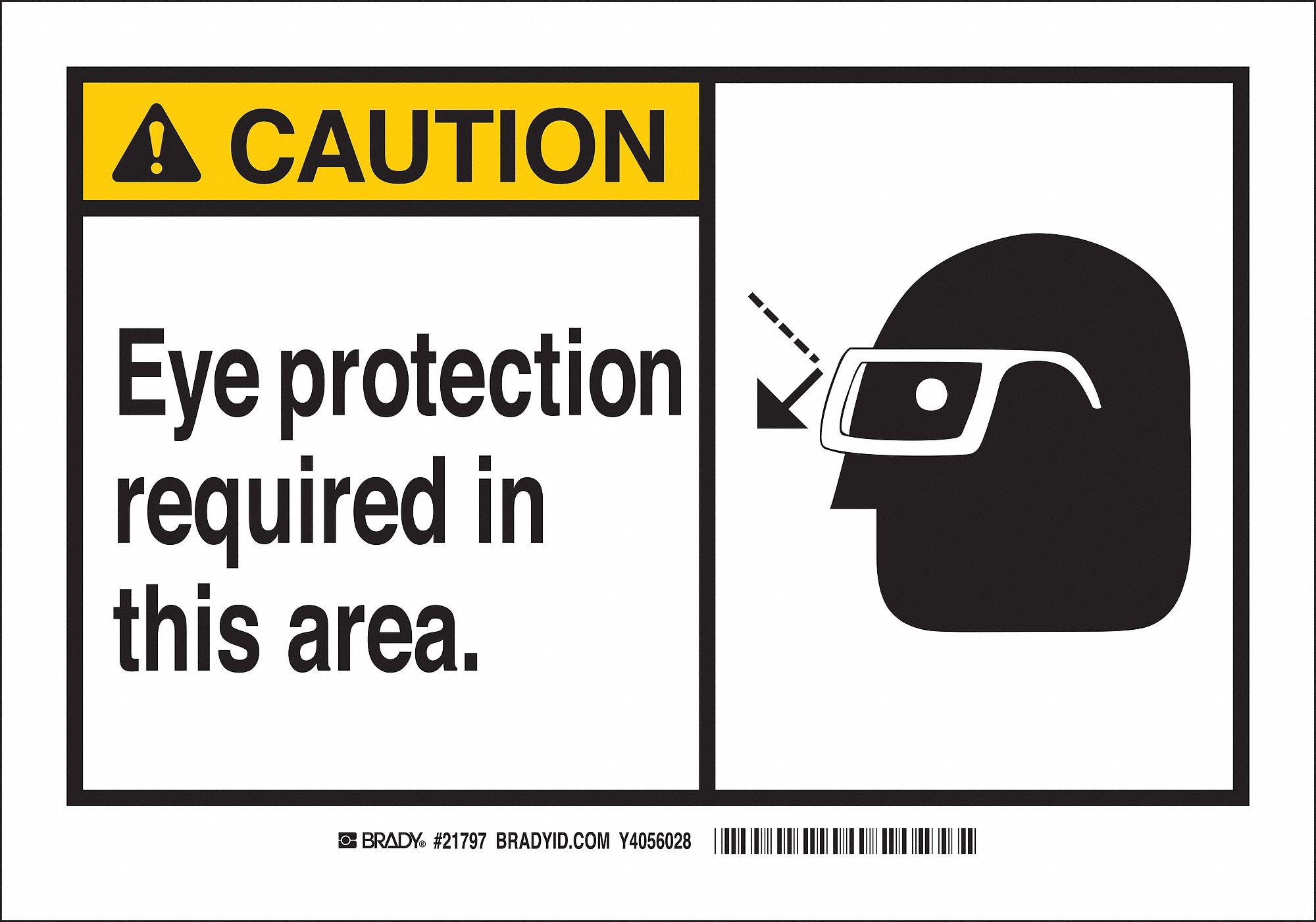 CAUTION SIGN, PLASTIC, RECTANGLE, ENGLISH, NOT RETROREFLECTIVE GRADE, 10 X 7 IN