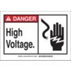 Danger: High Voltage. Signs