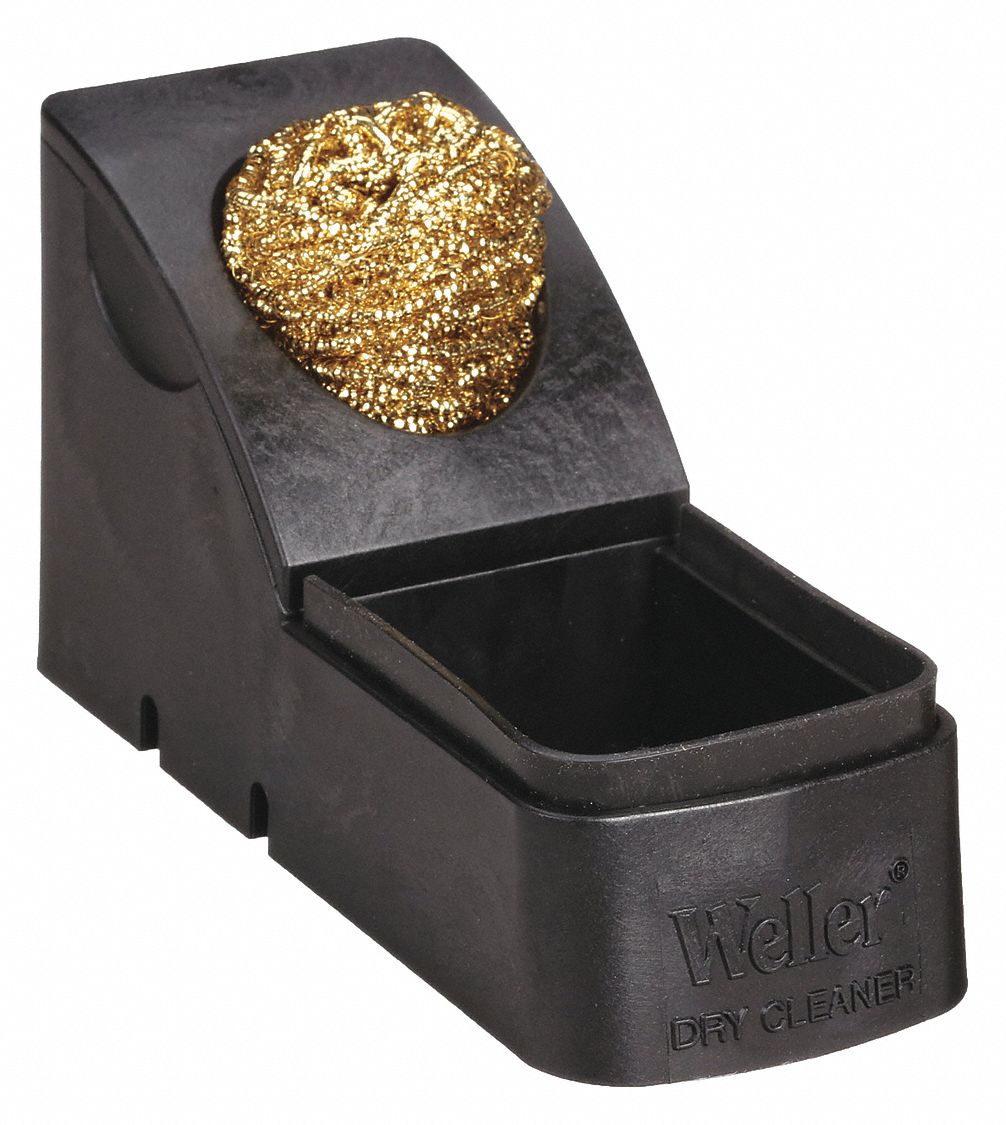 WELLER, Brass Sponge Tip Cleaner & Case, Brass Sponge Tip Cleaner with