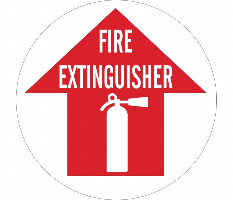 BRADY Letrero de Extinguidor de Fuego, Leyenda Extinguidor de Fuego