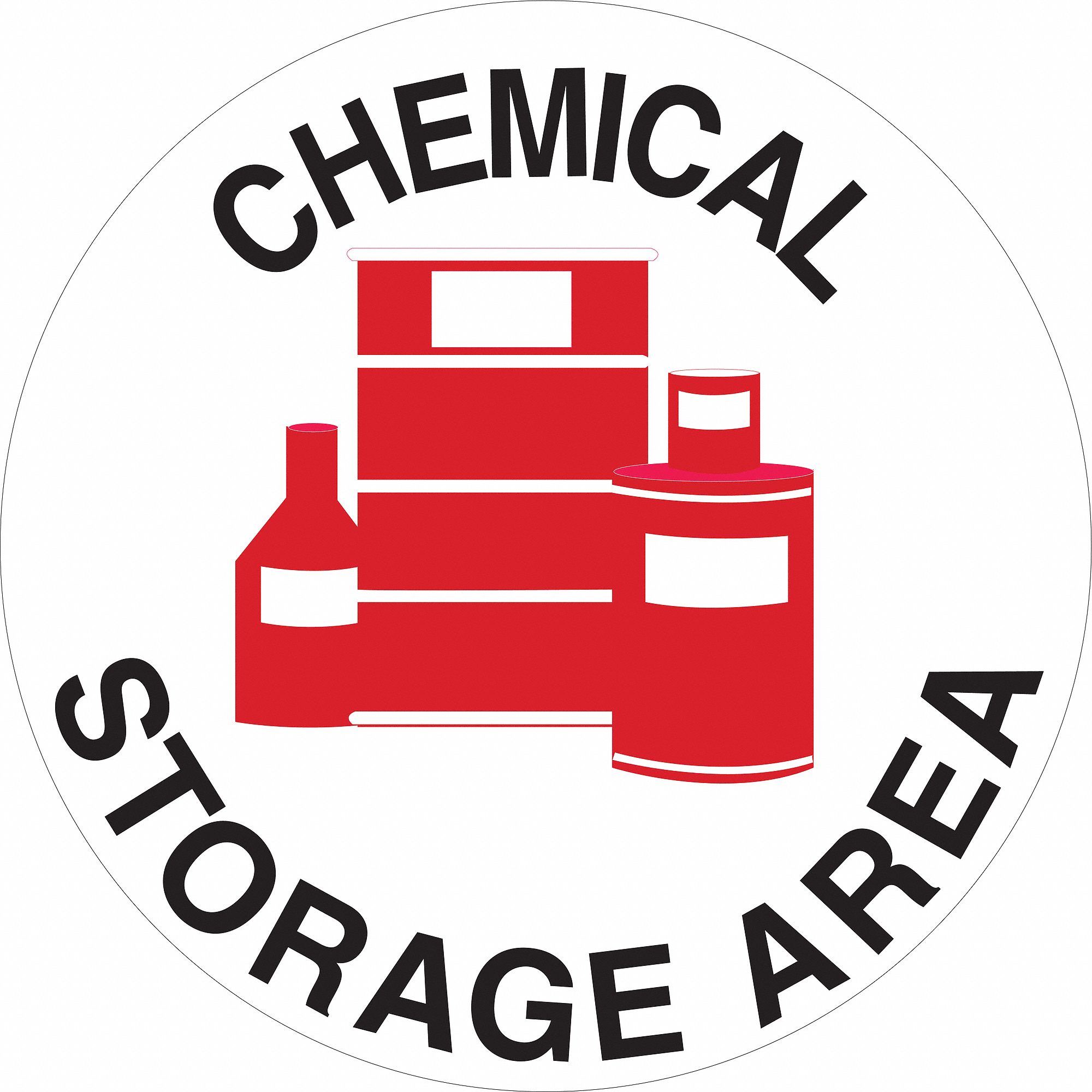 SIGN CHEMICAL STORAGE 17IN
