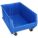 MOBILE BIN, 29⅞ IN OVERALL L, 18¼ IN X 12 IN, BLUE, STACKABLE