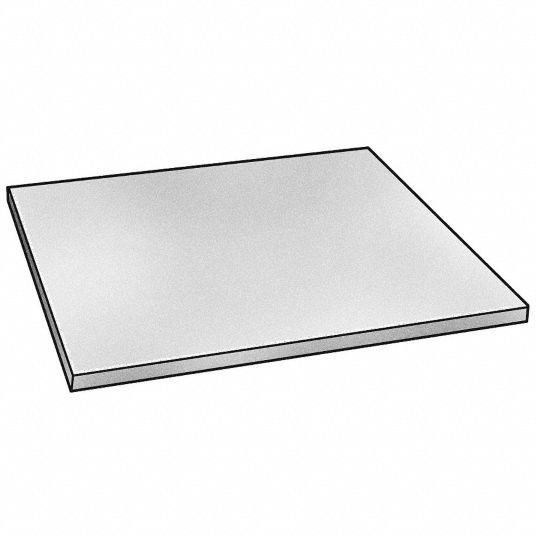 GRAINGER APPROVED Precision Ground Flat Stock 24 in x 24 in, 6061