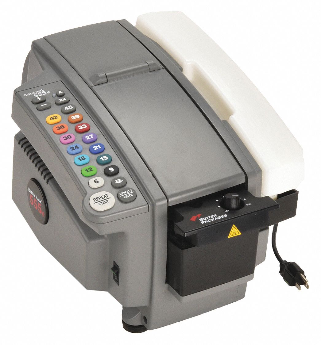 Tape Dispenser: For 3 in Max Tape Wd, For 10 in Max Tape Roll Dia, 6 in to 45 in