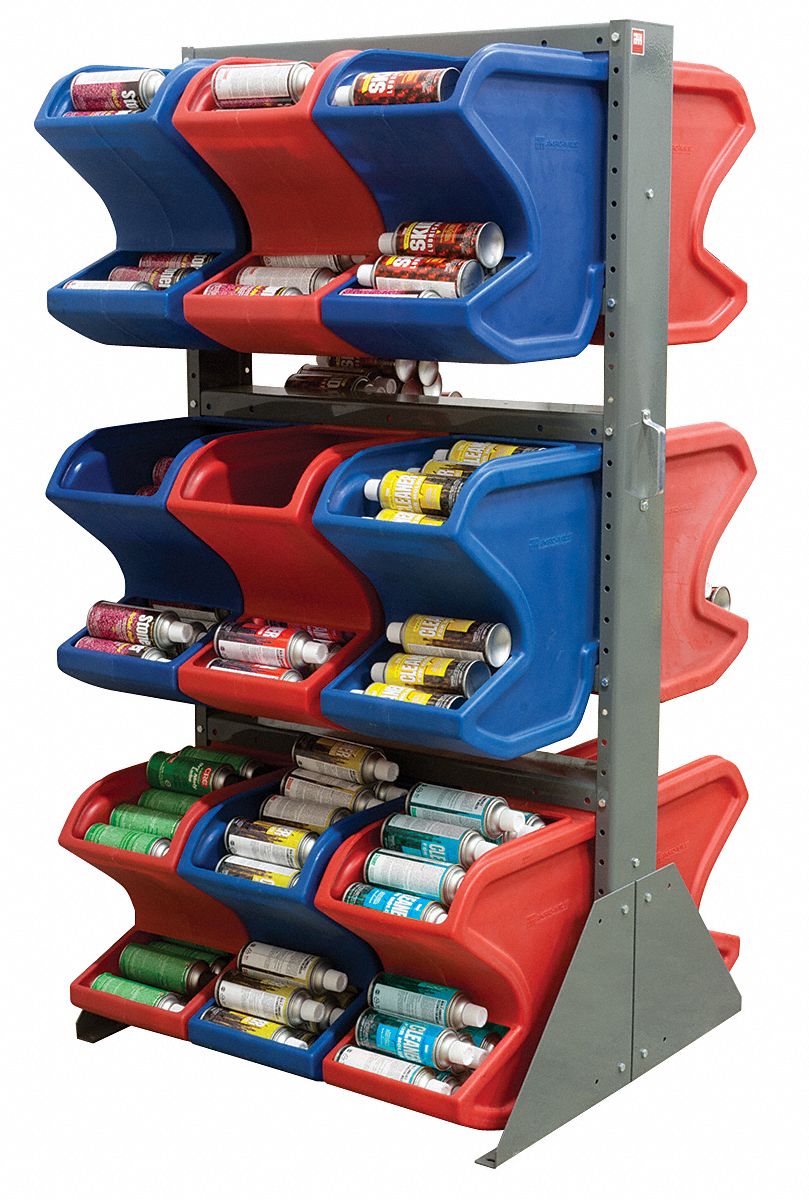 AKROMILS Bin Rail Floor Rack 1UXR931625RACK Grainger