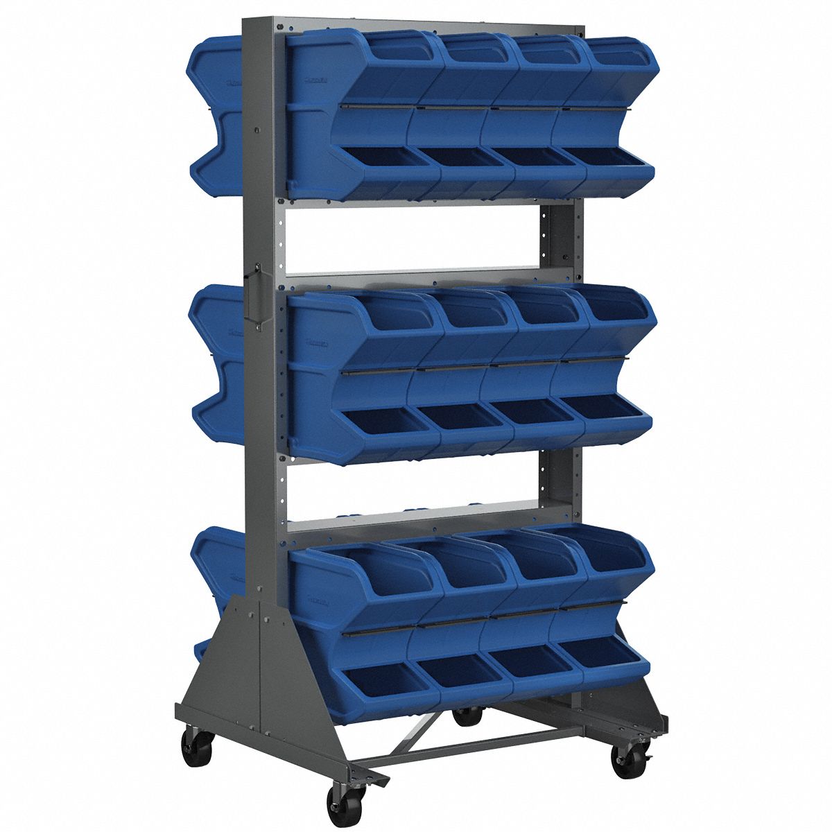 AKROMILS Bin Rail Floor Rack 1UXR931625RACK Grainger