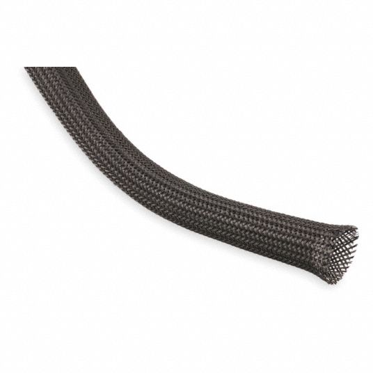 1 1/4 in Inside Dia, Expandable, Braided Sleeving - 1UXZ9