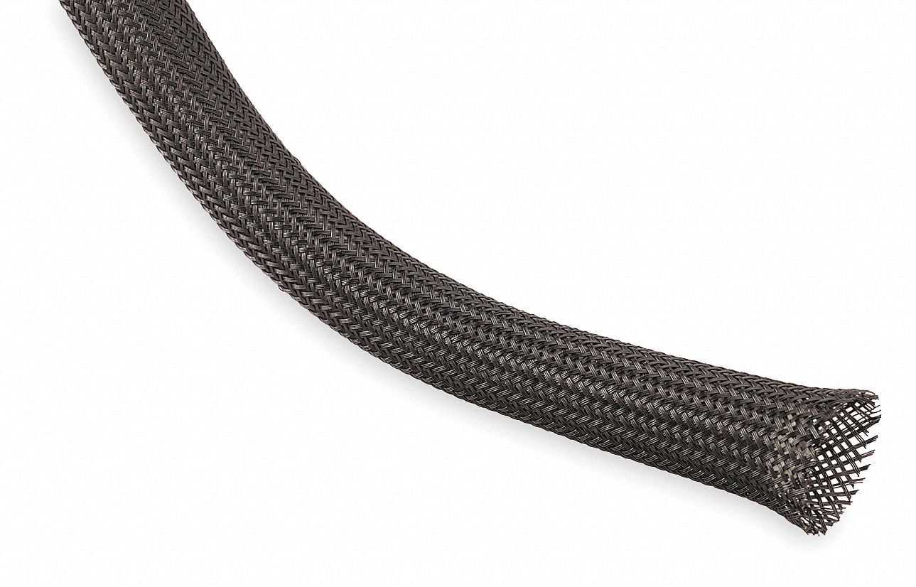 thumbnail interactive-video image 1 of Techflex 1/8 Inch Braided Expandable Sleeving – Clean Cut (100ft Roll) 1 of 2