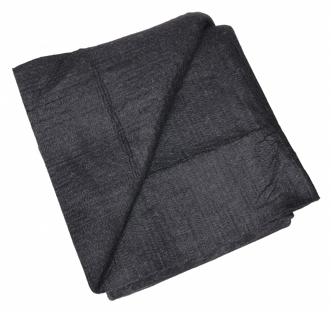 WELDING BLANKET, CARBON FIBER, 1½ FT W, 1½ FT L, BLACK, 16 OZ/SQ YD MATERIAL