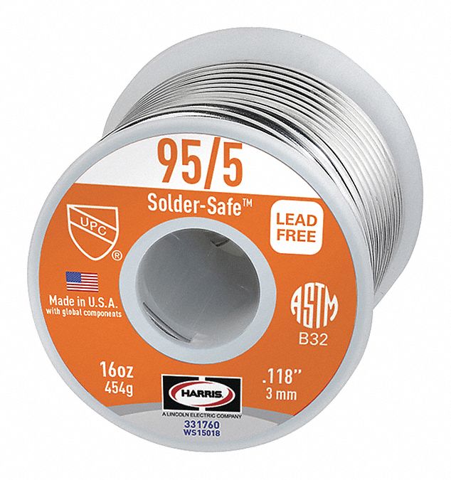 WORTHINGTON Solid Wire Solder 1UYG9331760 Grainger