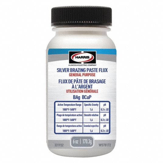 WORTHINGTON Silver Brazing Flux, 6 Oz, 10001600 F 1UYK2331932
