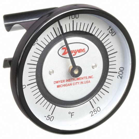 Surface Testing Gauge Clip-on Pipe Thermometer With Spring Temperature Gauge