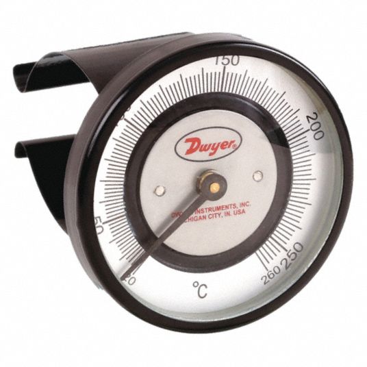 Bimetal Thermomet Temperature Gauge Clip-on Pipe With Spring Thermometer