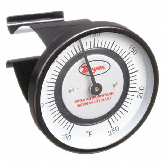 Surface Testing Gauge Clip-on Pipe Thermometer With Spring Temperature  Gauge