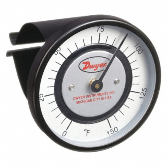 Surface Testing Gauge Clip-on Pipe Thermometer With Spring Temperature  Gauge