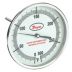 Back-Mount Fixed-Angle Glow-in-the-Dark Thread-Mounted Dial Thermometers