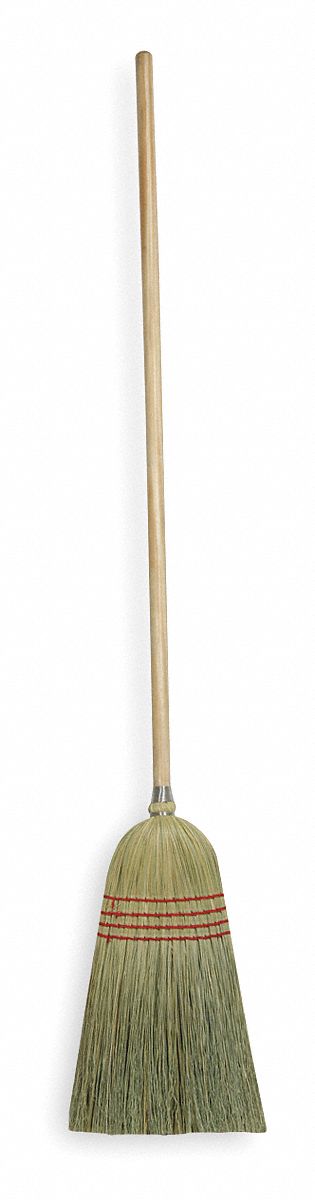 CORN BROOM,38 IN HANDLE L,12 IN FACE
