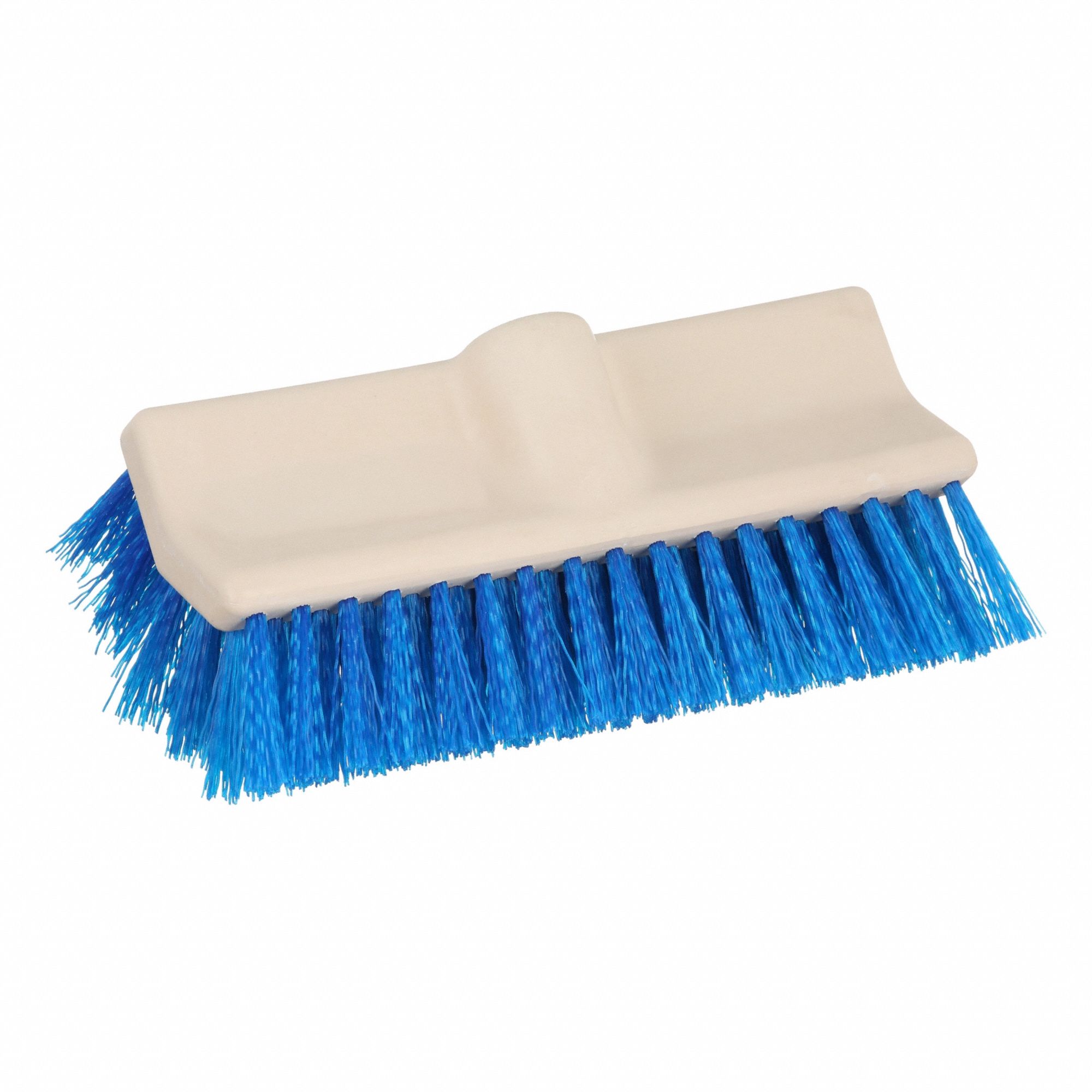 Scrub Brush: Medium, Polypropylene, 10 in Brush Lg, Blue, Std