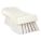 CURVED BLOCK PLASTIC BRUSH WHITE