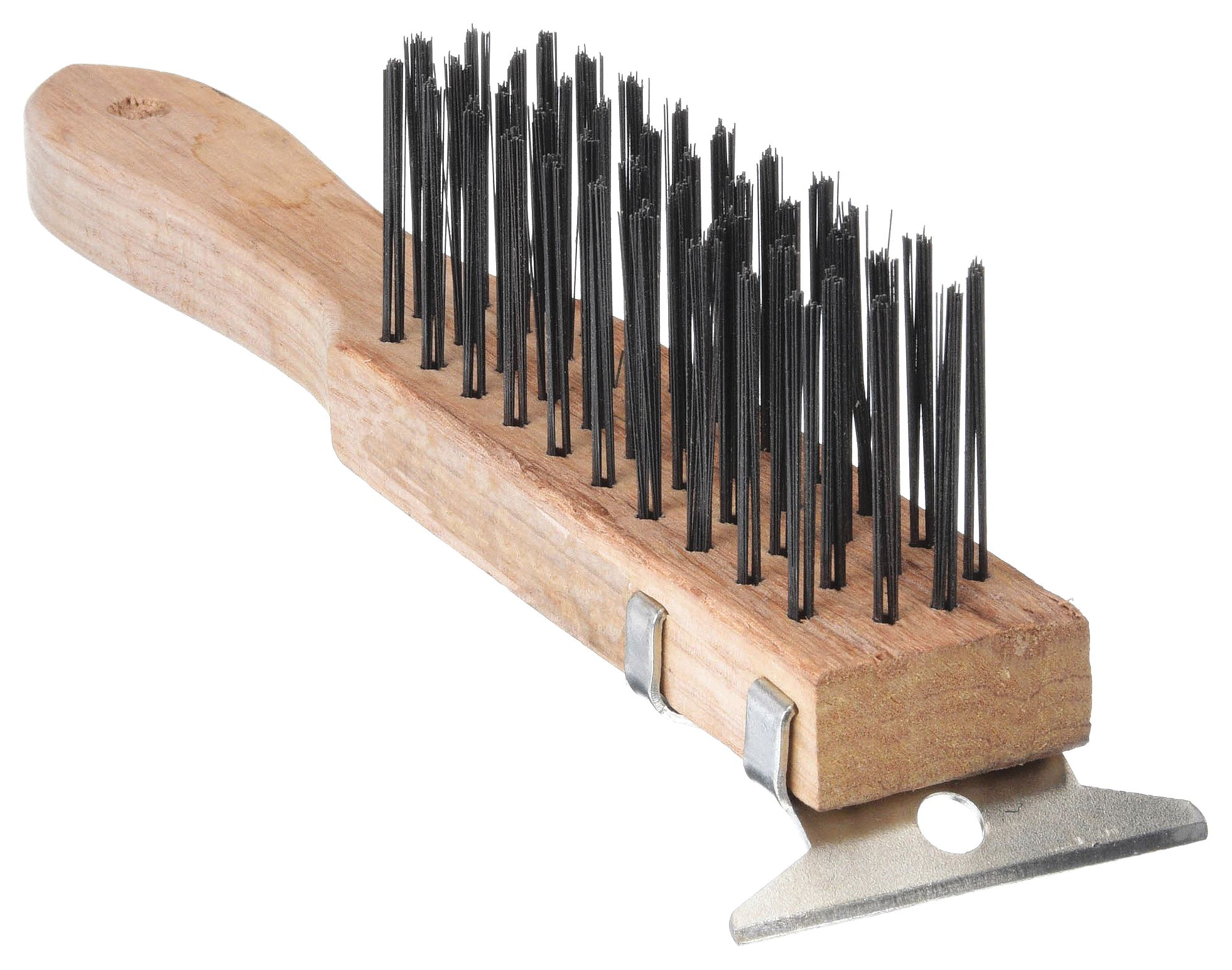 Allway Wire Scratch Brush with Wood Handle and Scraper, 1-1/2, 11 x 1-1/2