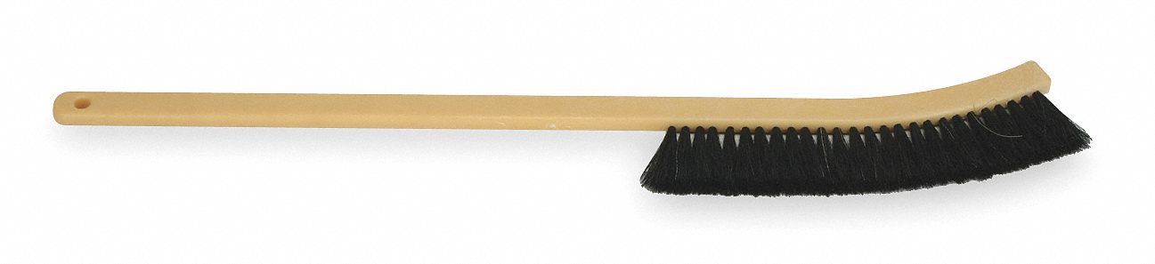 RADIATOR BRUSH, HANDHELD BRUSH, 2 IN BRISTLE L, 1 IN BRUSH HEAD W, SOFT, BLACK, TAN