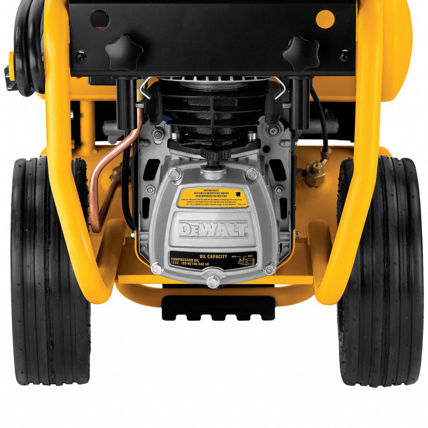 DEWALT Portable Air Compressor Oil Lubricated, 4 gal, Twin Stack, 1.1