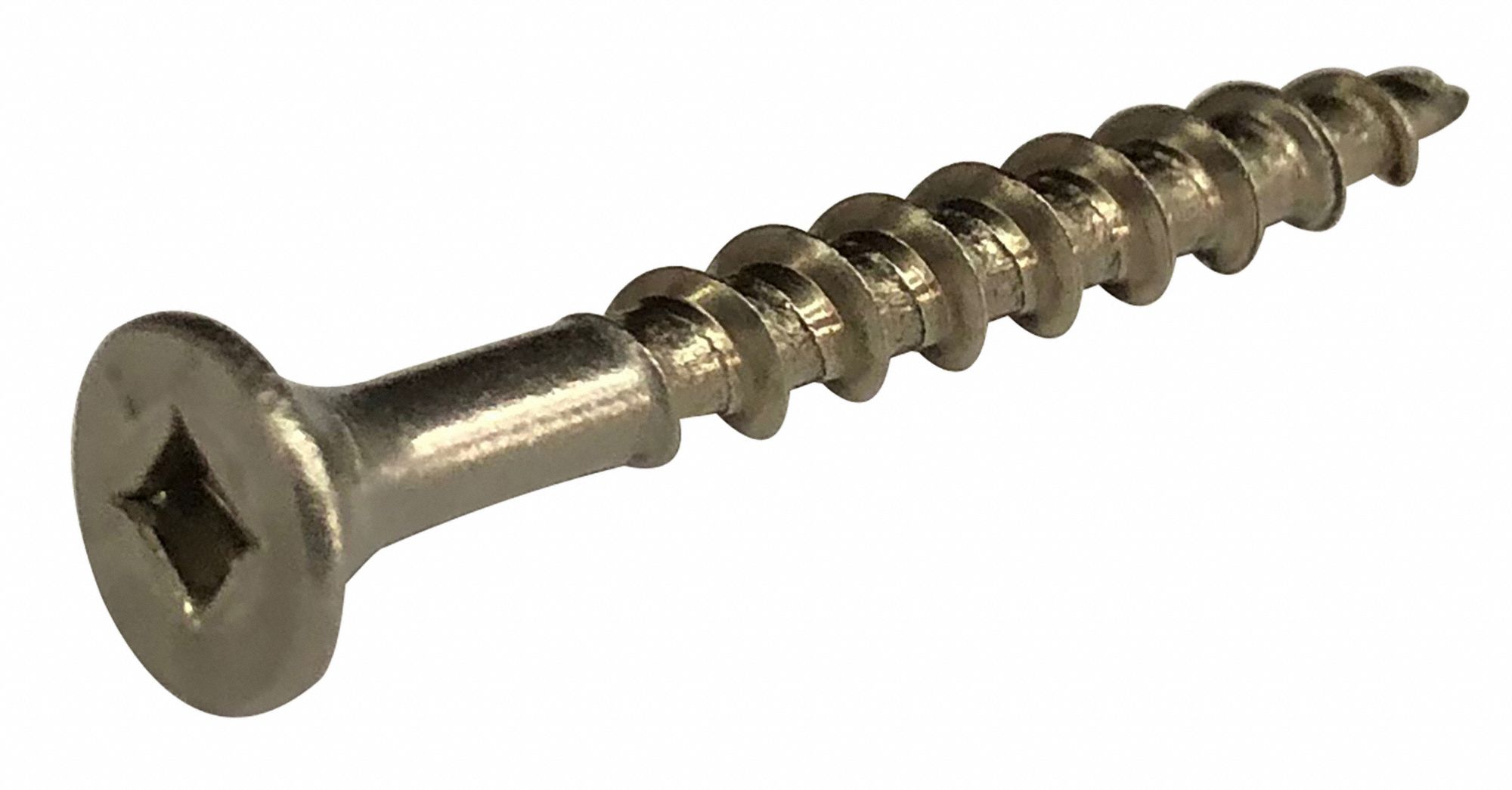 GRAINGER APPROVED Deck Screw, Flat, 8x15/8 L, PK50 1VB351VB35