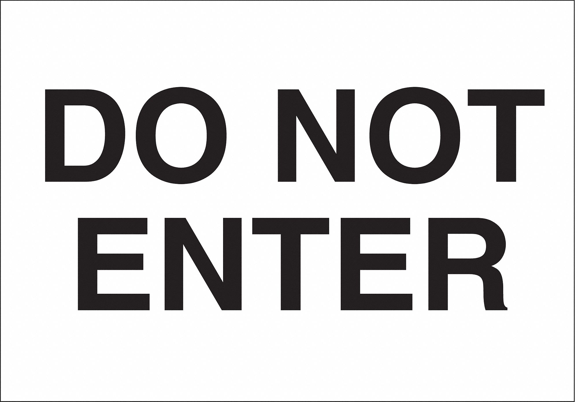 SIGN ADMITTANCE N/H 10X14