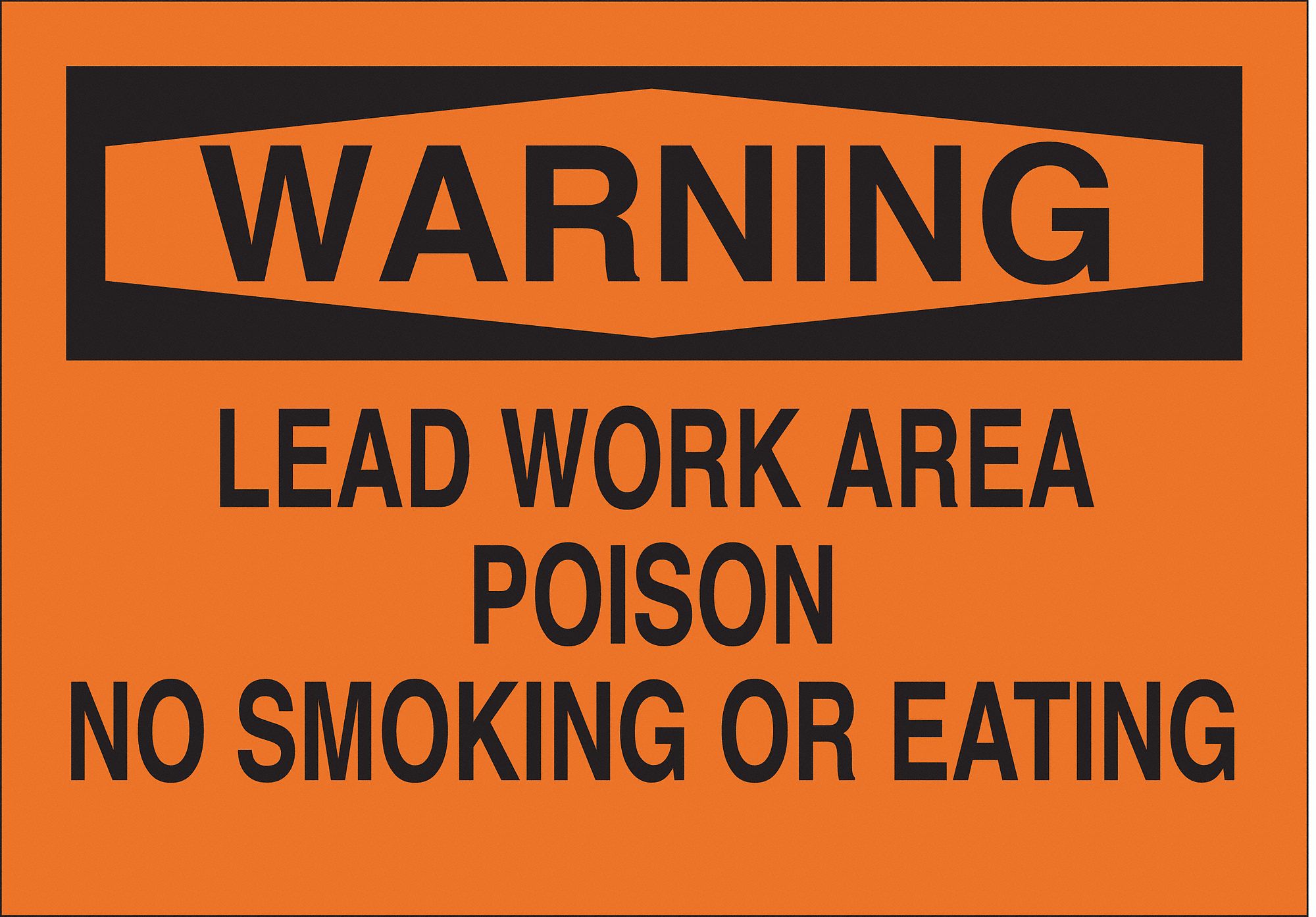 WARNING NO SMOKING SIGN, PLASTIC, MOUNTING HOLES, NOT RETROREFLECTIVE, 0.059 IN THICK, 10 X 14 IN