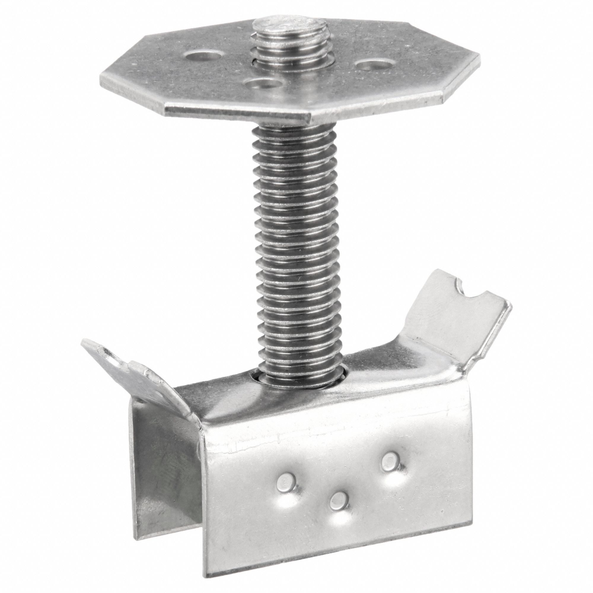 Grating Mount, 1/2 in Threaded Stud, Grating Clip 1VCA8SSGM 1/2 x3
