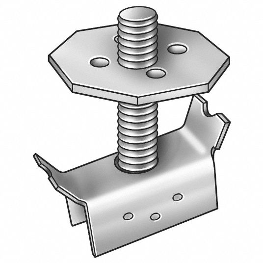316 Stainless Steel, Grating Mount, Grating Clip 1VCA8SSGM 1/2 x3