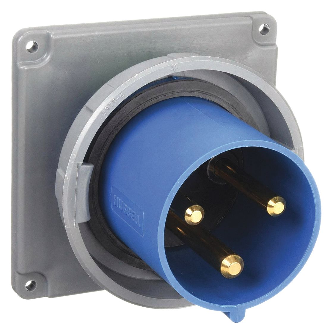 100 A, 250V AC, Watertight Pin and Sleeve Inlet - 1VCJ3|HBL3100B6W ...