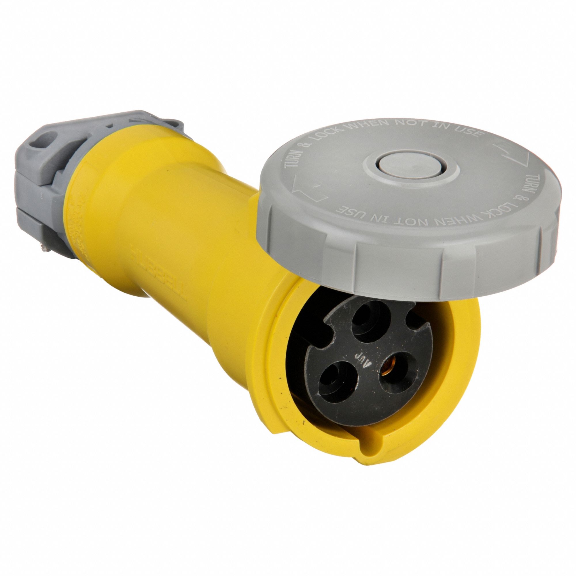 Watertight Pin and Sleeve Connector: 30 A, 125V AC, 2 hp Horsepower Rating, IEC Grounding