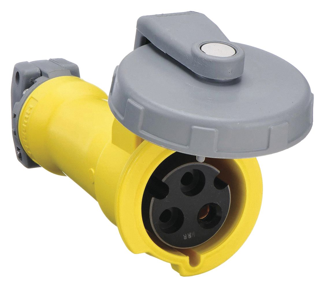 30 A, 125V AC, Watertight Pin and Sleeve Connector - 1VCK2|HBL330C4W ...
