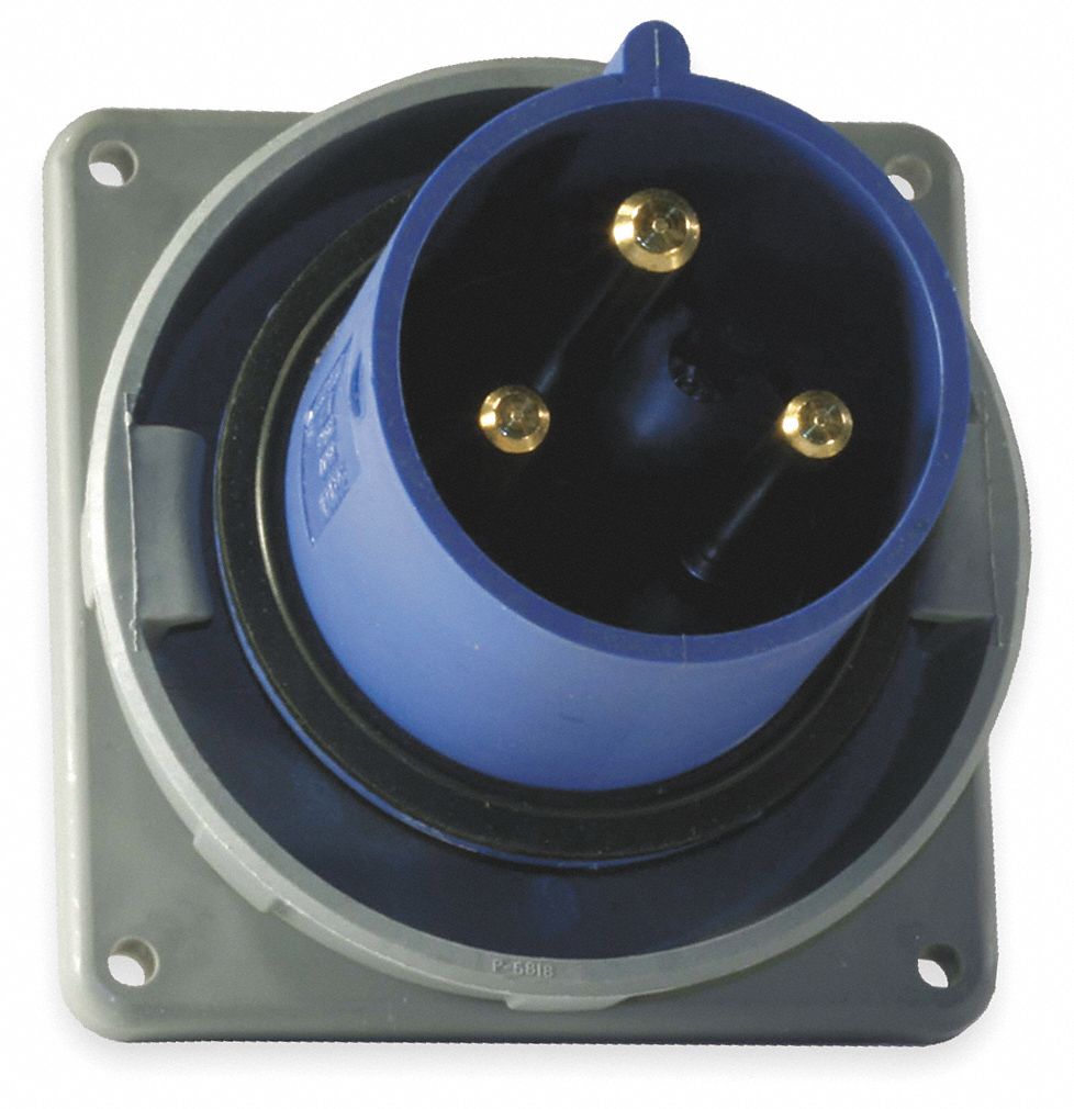 WT Pin and Sleeve Inlet Blue 2P 3W 60 A