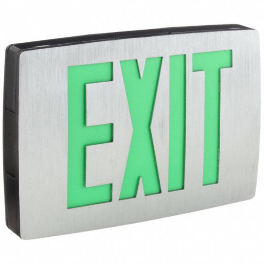 lighted emergency exit signs