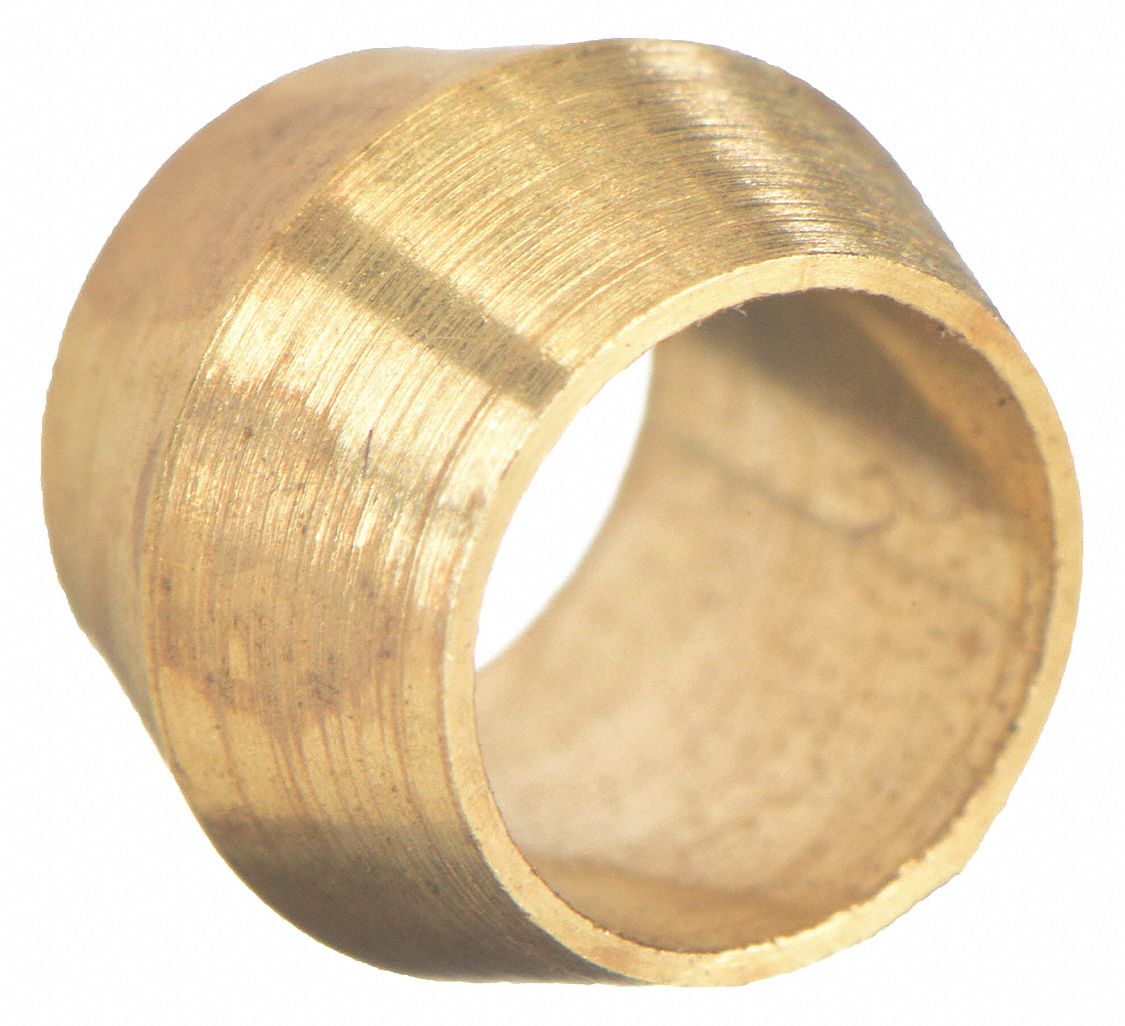 BRASS SLEEVE: BRASS, COMPRESSION, FOR 5/16 IN TUBE OUTSIDE DIAMETER