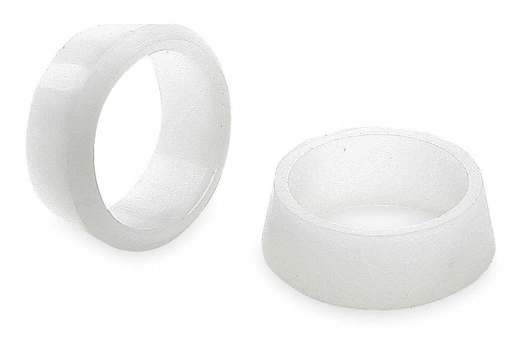 PARKER Sleeve, 1/4 in Tube Size, Plastic, PK 10 1VCZ660PT4 Grainger