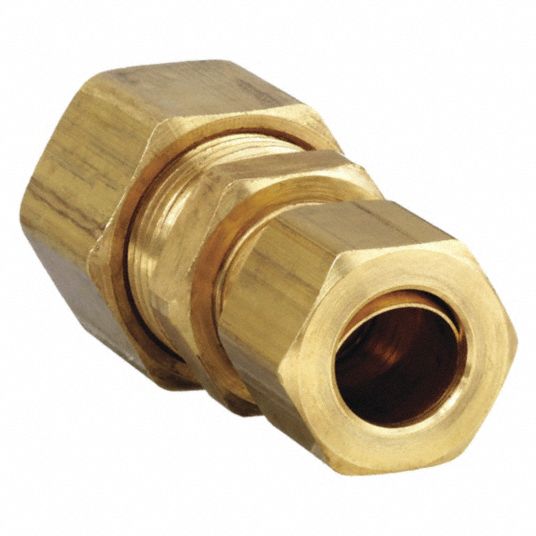 1/4 X 3/16 BRASS REDUCING COMPRESSION UNION, 1/4 X 3/16 BRASS REDUCING  COMPRESSION UNION