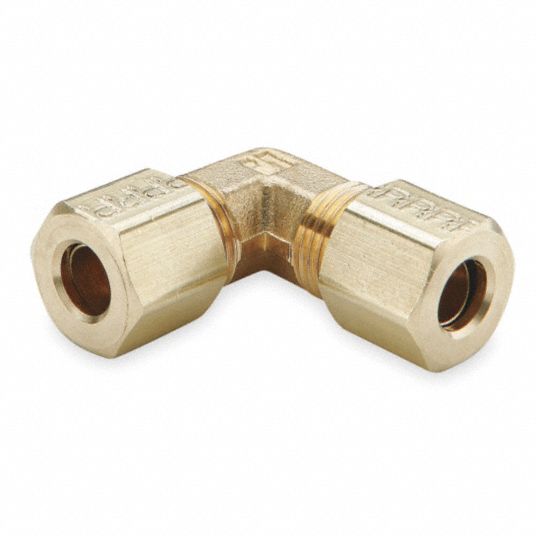 PARKER Union Elbow, 5/16 in Tube Size, Metal, PK 10 1VDF8165C5