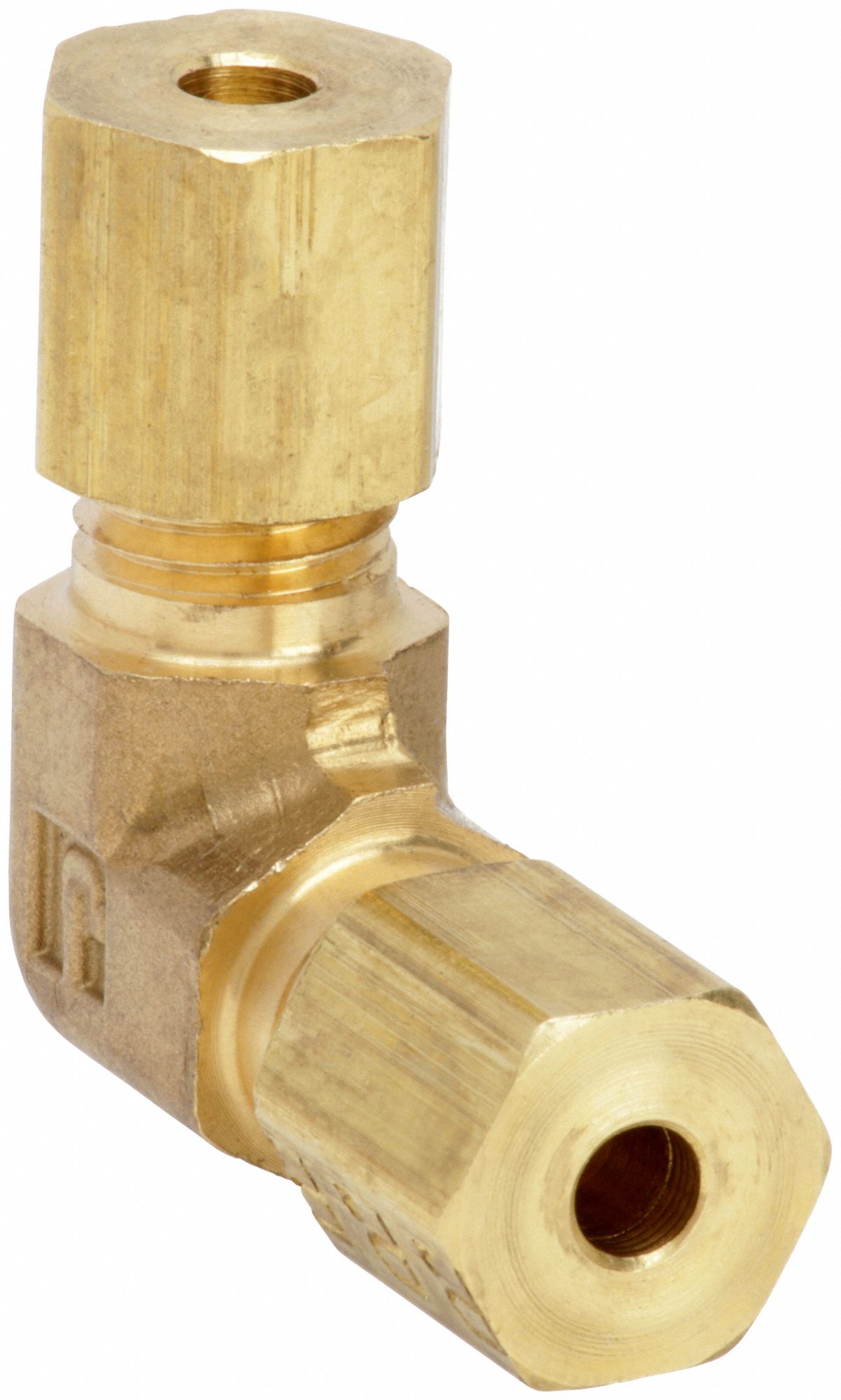 UNION ELBOW: BRASS, COMPRESSION X COMPRESSION, FOR ¼ IN X ¼ IN TUBE OD