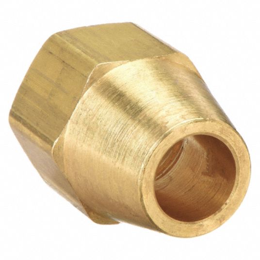 Forged Flare Nut 3/8 Tube OD Hex SAE 45 Fitting 3/8 Copper Tubing