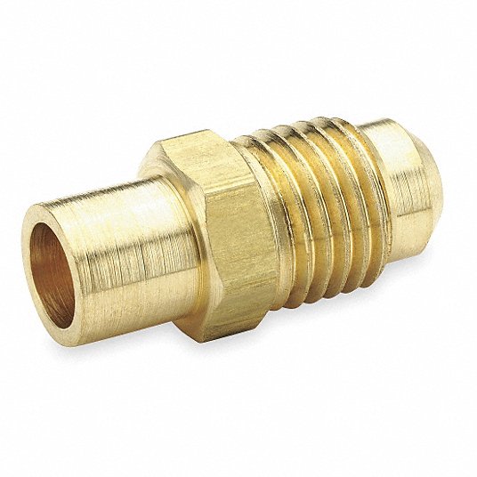 Brass Flared Tube Connection 1/4" X 1/4" Male Flare 