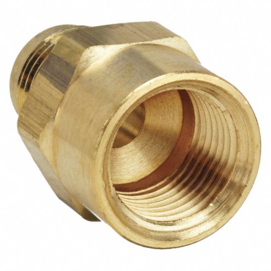 Parker - Brass Flared Tube Female Flare to Male Pipe: 1/4″ Tube OD