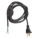 POWER CORD, 18 AWG WIRE SIZE, 8 FT, BARE LEADS, 10 A MAX, PVC, SJT, NEMA 5-15P